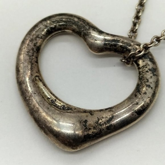Tiffany and Co. Pendant Necklace Peretti Open Heart Silver 925 3713872 - Picture 9 of 9